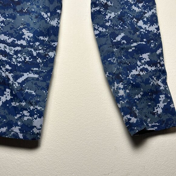 US Navy Military Camo Uniform Blue Digital Print USN Adjustable Cargo Pant Men S - Picture 10 of 13